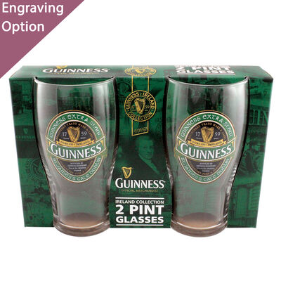 Guinness Ireland 2 Pack Pint Glasses